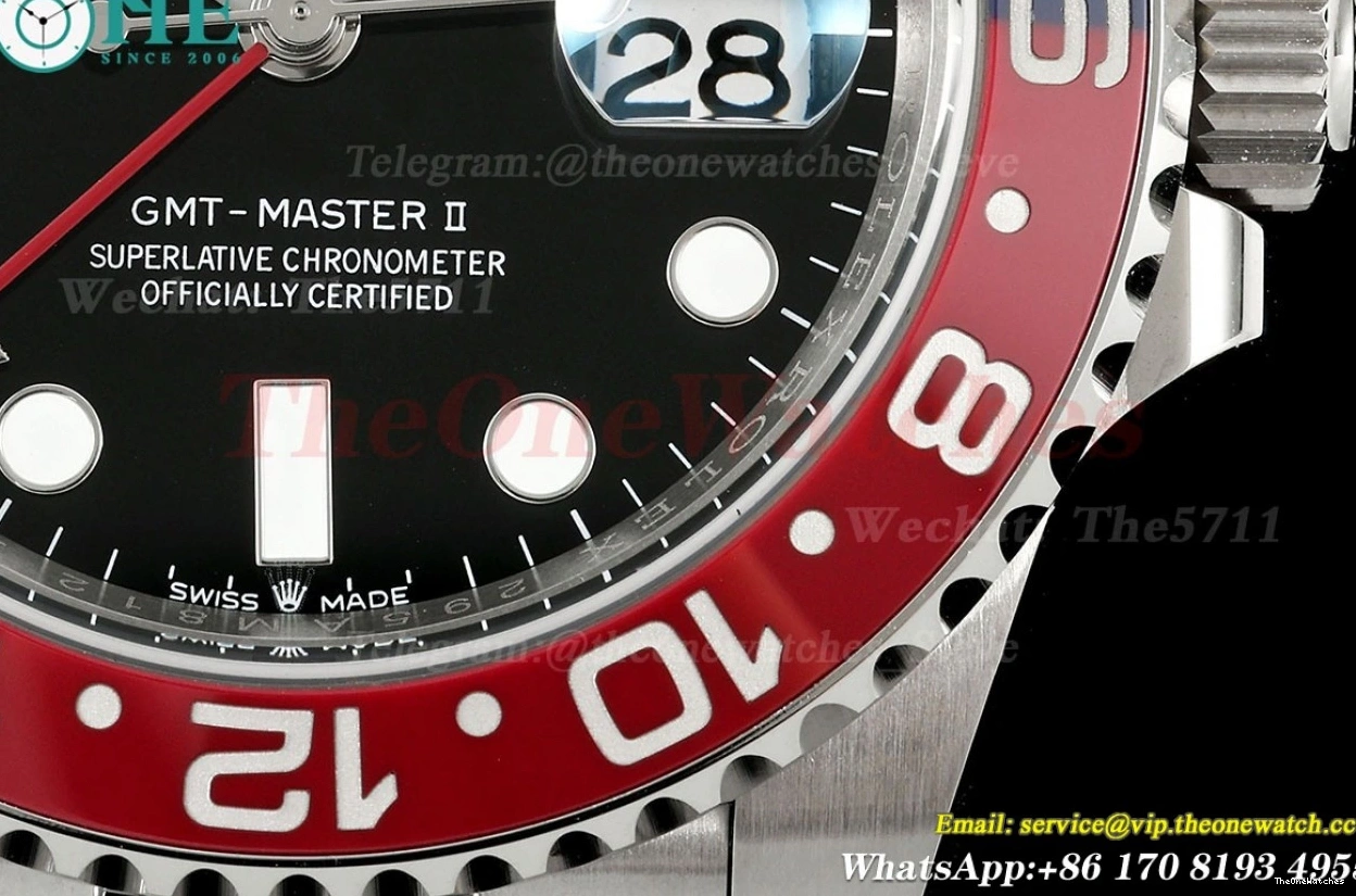 SS 40mm Black SS 126710 V2 II Master GMT Pepsi EWEF Jub SH3285 Dial 0502